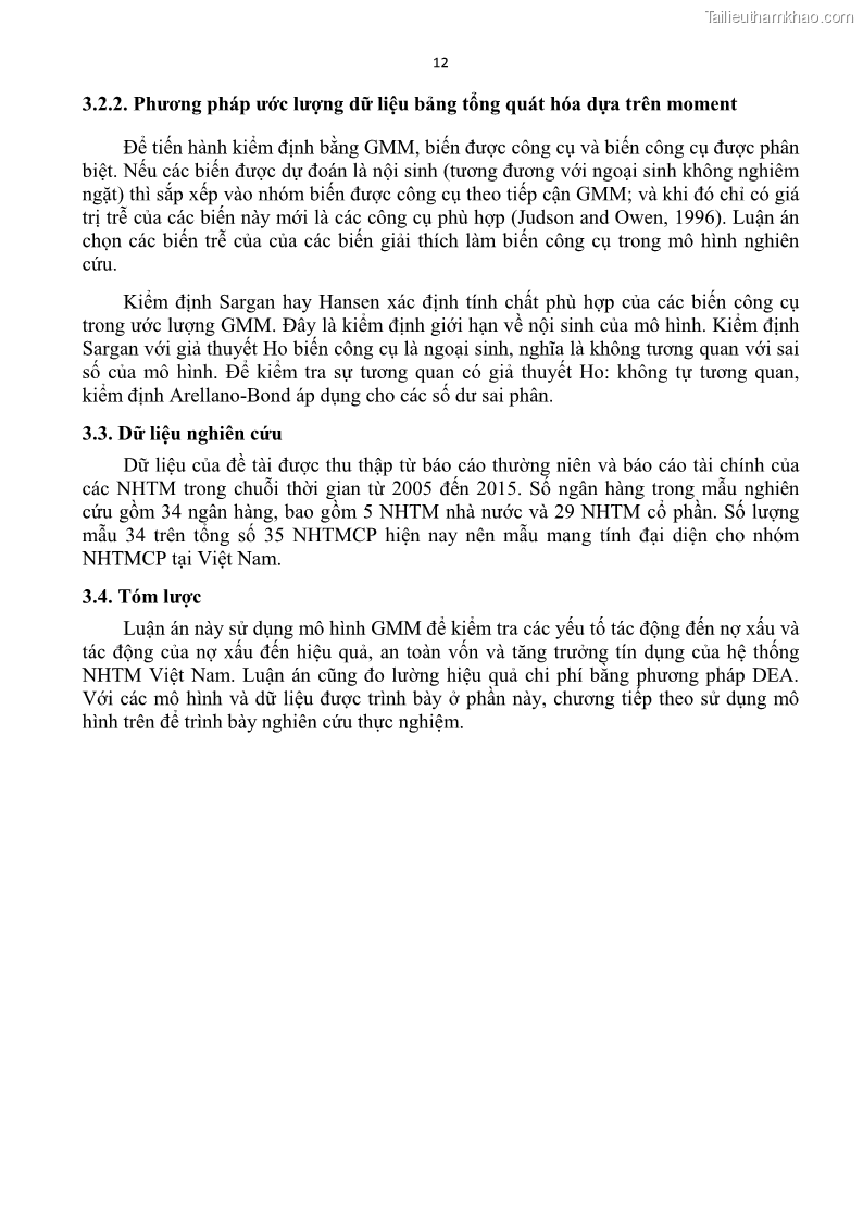 Luận án tiến sĩ kinh tế Nợ xấu của hệ thống Ngân hàng thương mại Việt Nam - 21 Trang 241