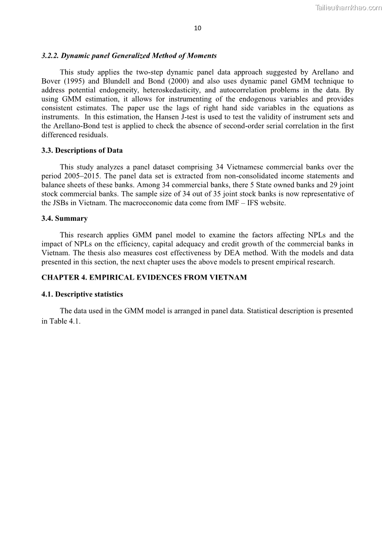 Luận án tiến sĩ kinh tế Nợ xấu của hệ thống Ngân hàng thương mại Việt Nam - 23 Trang 265