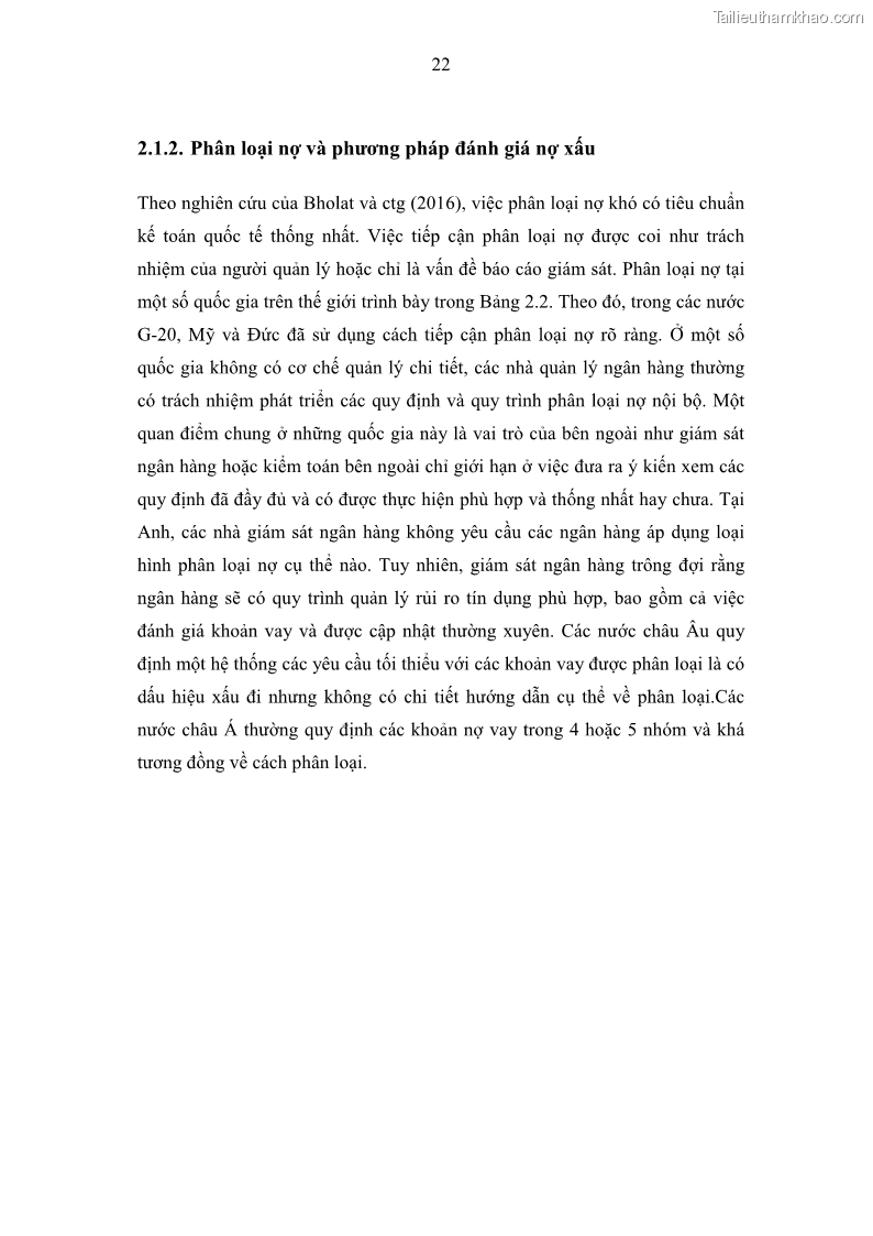 Luận án tiến sĩ kinh tế Nợ xấu của hệ thống Ngân hàng thương mại Việt Nam - 4 Trang 37