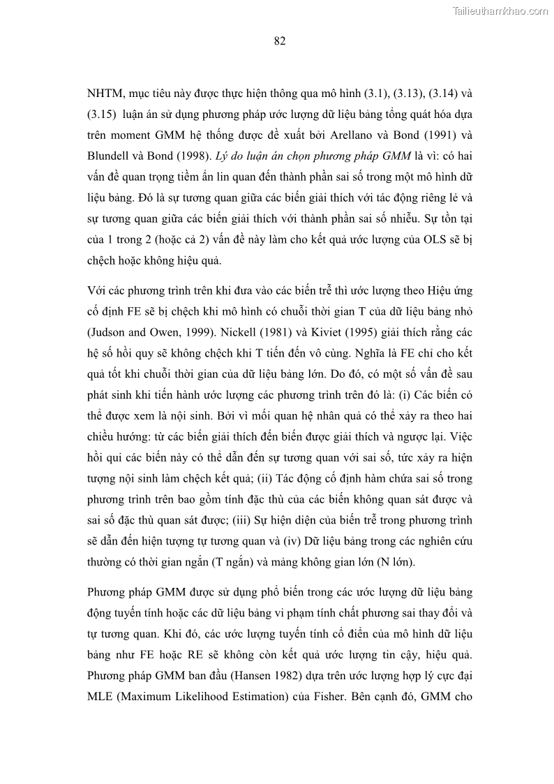 Luận án tiến sĩ kinh tế Nợ xấu của hệ thống Ngân hàng thương mại Việt Nam - 9 Trang 97