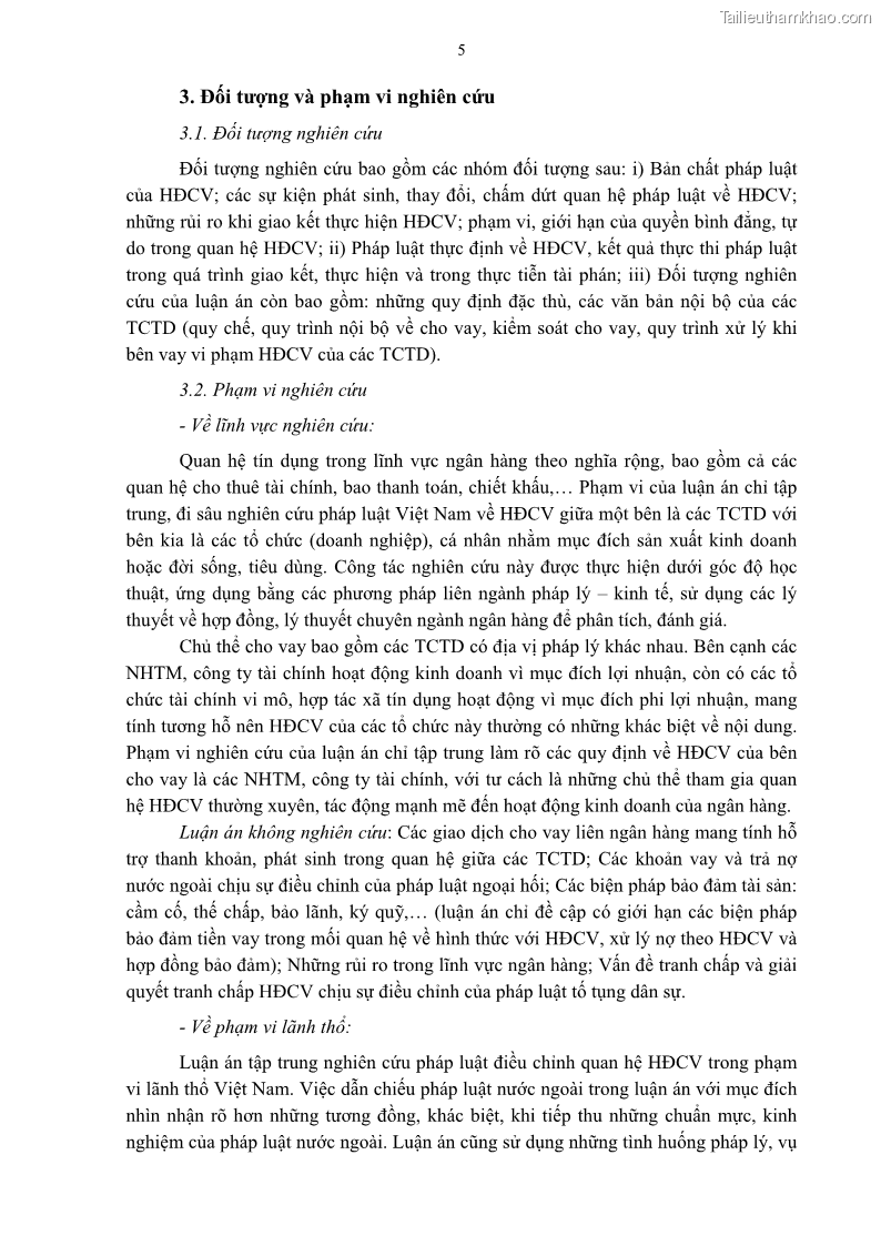 Luận án tiến sĩ Kinh tế Pháp luật Việt Nam về hợp đồng cho vay trong lĩnh vực tín dụng ngân hàng - 1 Trang 12