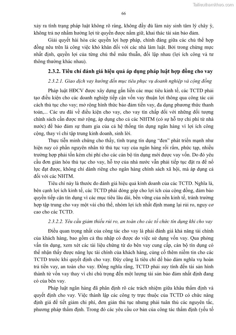 Luận án tiến sĩ Kinh tế Pháp luật Việt Nam về hợp đồng cho vay trong lĩnh vực tín dụng ngân hàng - 7 Trang 73