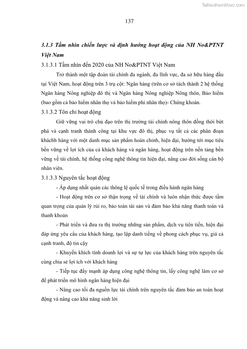 Luận án tiến sĩ kinh tế Phát triển bền vững Ngân hàng Nông nghiệp và Phát triển Nông thôn Việt Nam - 13 Trang 145