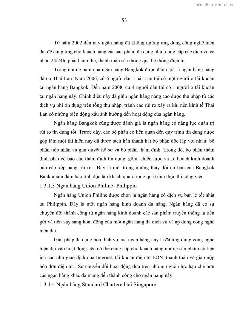 Luận án tiến sĩ kinh tế Phát triển bền vững Ngân hàng Nông nghiệp và Phát triển Nông thôn Việt Nam - 6 Trang 61