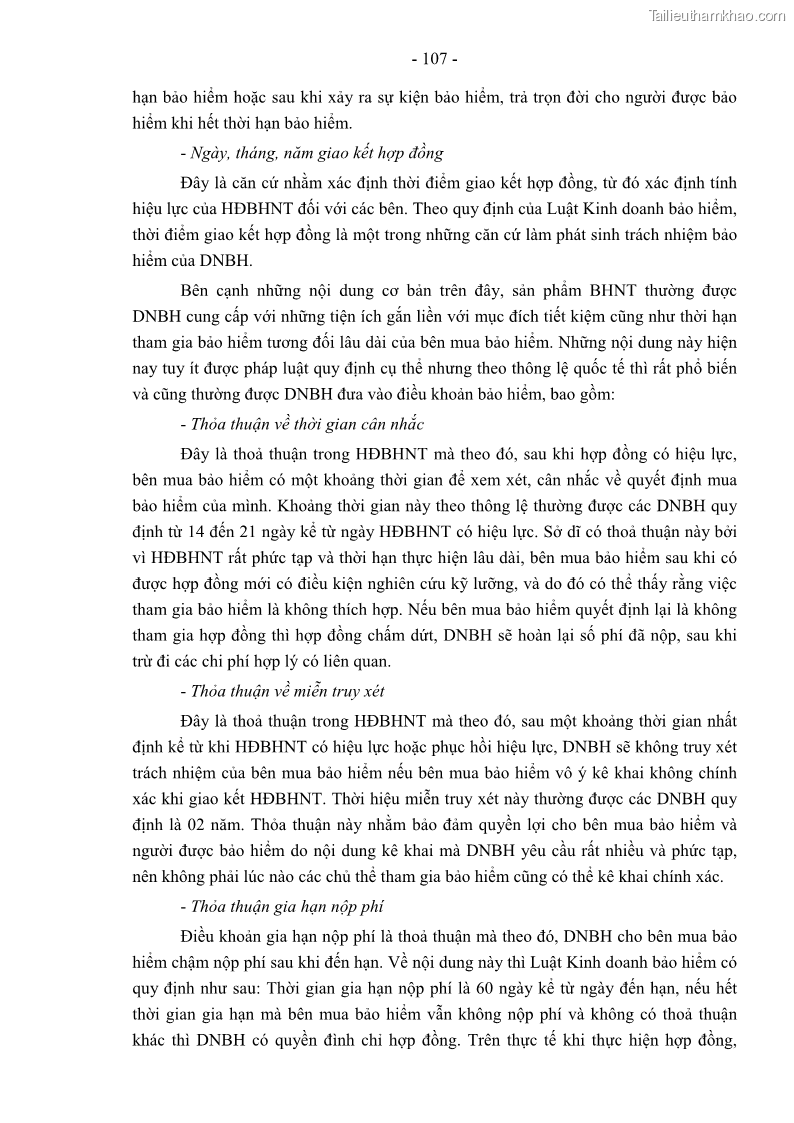 Luận án tiến sĩ luật học Pháp luật về kinh doanh bảo hiểm nhân thọ ở Việt Nam - Những vấn đề lý luận và thực tiễn - 10 Trang 112