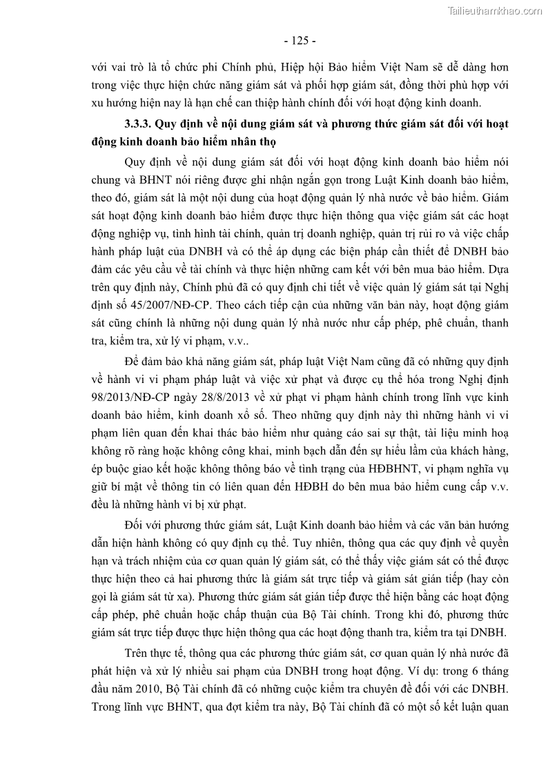 Luận án tiến sĩ luật học Pháp luật về kinh doanh bảo hiểm nhân thọ ở Việt Nam - Những vấn đề lý luận và thực tiễn - 11 Trang 130