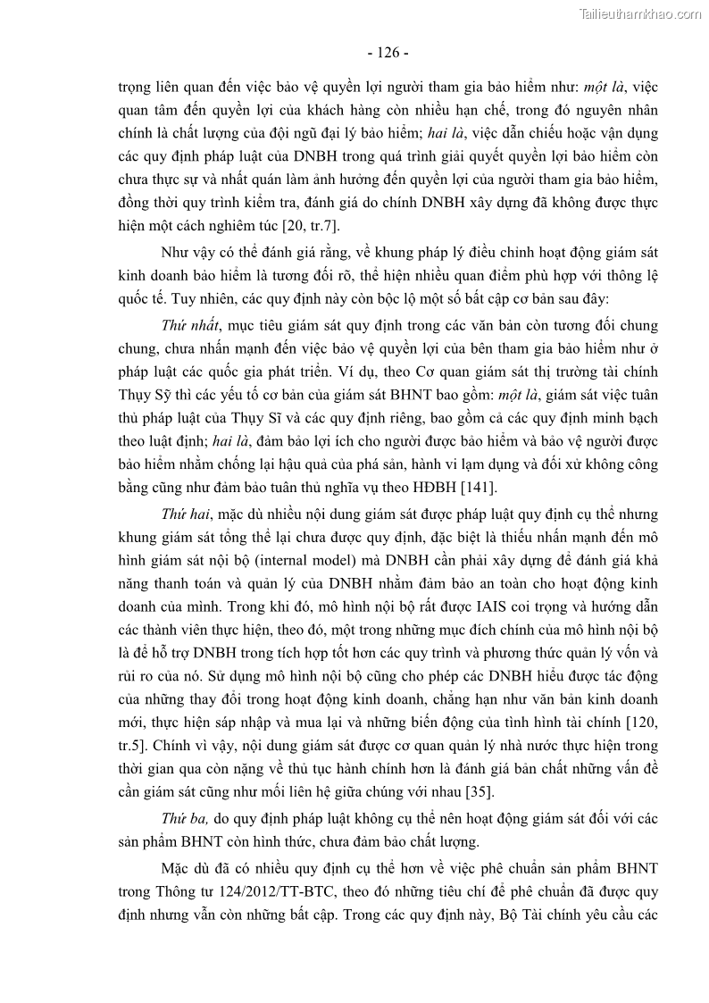 Luận án tiến sĩ luật học Pháp luật về kinh doanh bảo hiểm nhân thọ ở Việt Nam - Những vấn đề lý luận và thực tiễn - 11 Trang 131