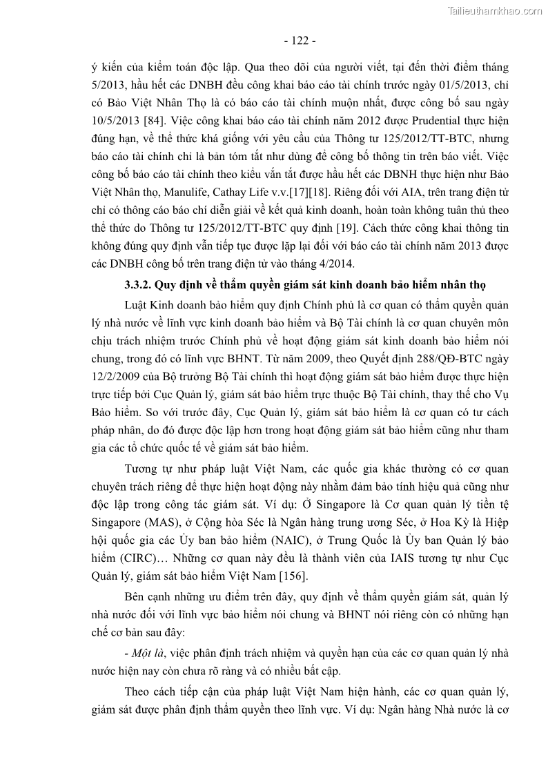 Luận án tiến sĩ luật học Pháp luật về kinh doanh bảo hiểm nhân thọ ở Việt Nam - Những vấn đề lý luận và thực tiễn - 11 Trang 127