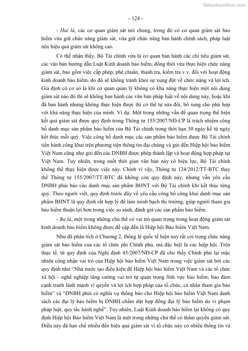 Luận án tiến sĩ luật học Pháp luật về kinh doanh bảo hiểm nhân thọ ở Việt Nam - Những vấn đề lý luận và thực tiễn - 11 Trang 129