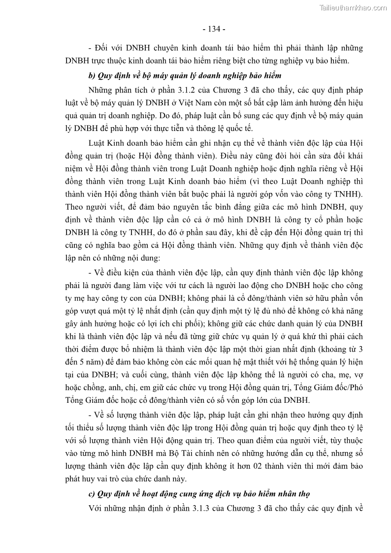 Luận án tiến sĩ luật học Pháp luật về kinh doanh bảo hiểm nhân thọ ở Việt Nam - Những vấn đề lý luận và thực tiễn - 12 Trang 139