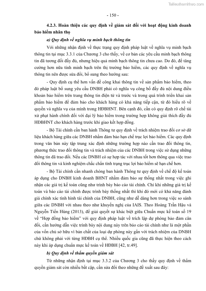 Luận án tiến sĩ luật học Pháp luật về kinh doanh bảo hiểm nhân thọ ở Việt Nam - Những vấn đề lý luận và thực tiễn - 13 Trang 155
