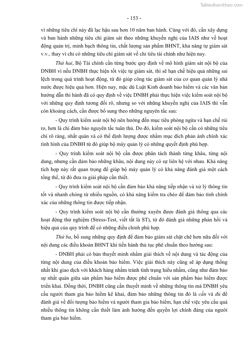 Luận án tiến sĩ luật học Pháp luật về kinh doanh bảo hiểm nhân thọ ở Việt Nam - Những vấn đề lý luận và thực tiễn - 14 Trang 158