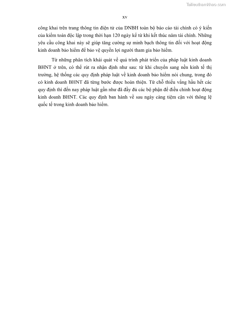 Luận án tiến sĩ luật học Pháp luật về kinh doanh bảo hiểm nhân thọ ở Việt Nam - Những vấn đề lý luận và thực tiễn - 15 Trang 178
