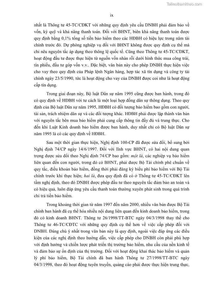 Luận án tiến sĩ luật học Pháp luật về kinh doanh bảo hiểm nhân thọ ở Việt Nam - Những vấn đề lý luận và thực tiễn - 15 Trang 172