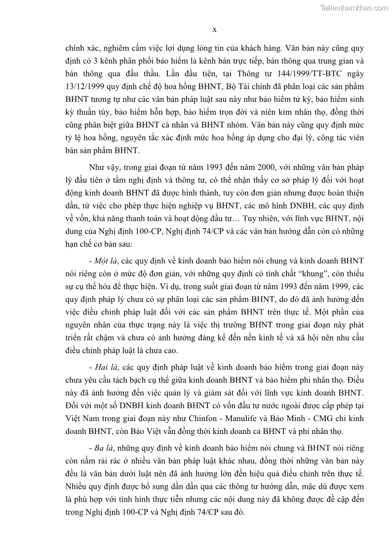 Luận án tiến sĩ luật học Pháp luật về kinh doanh bảo hiểm nhân thọ ở Việt Nam - Những vấn đề lý luận và thực tiễn - 15 Trang 173