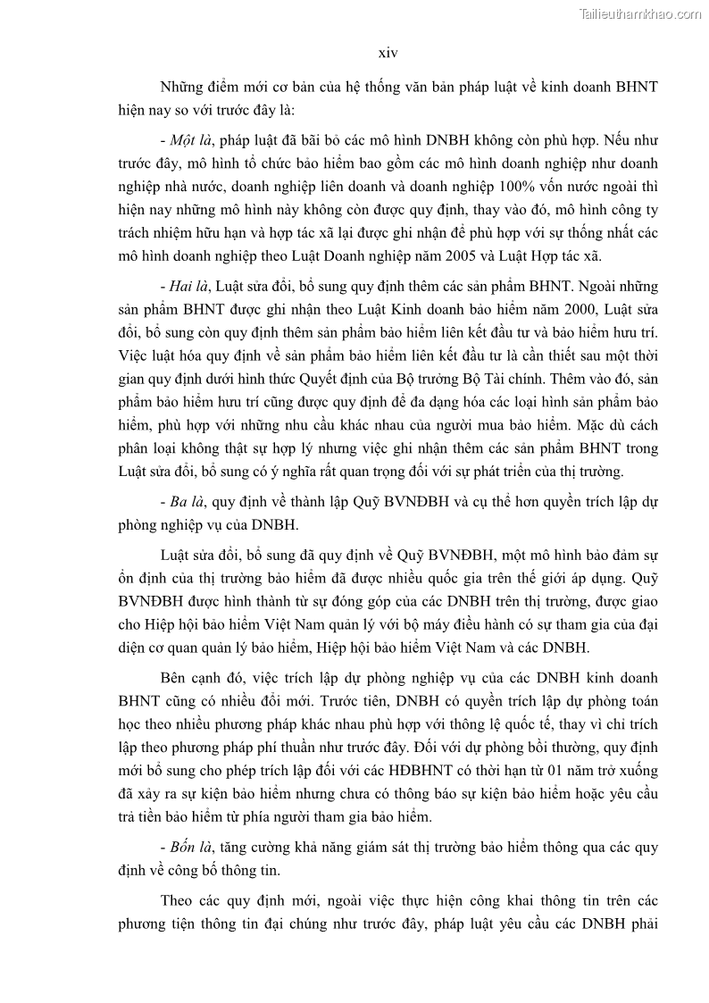 Luận án tiến sĩ luật học Pháp luật về kinh doanh bảo hiểm nhân thọ ở Việt Nam - Những vấn đề lý luận và thực tiễn - 15 Trang 177