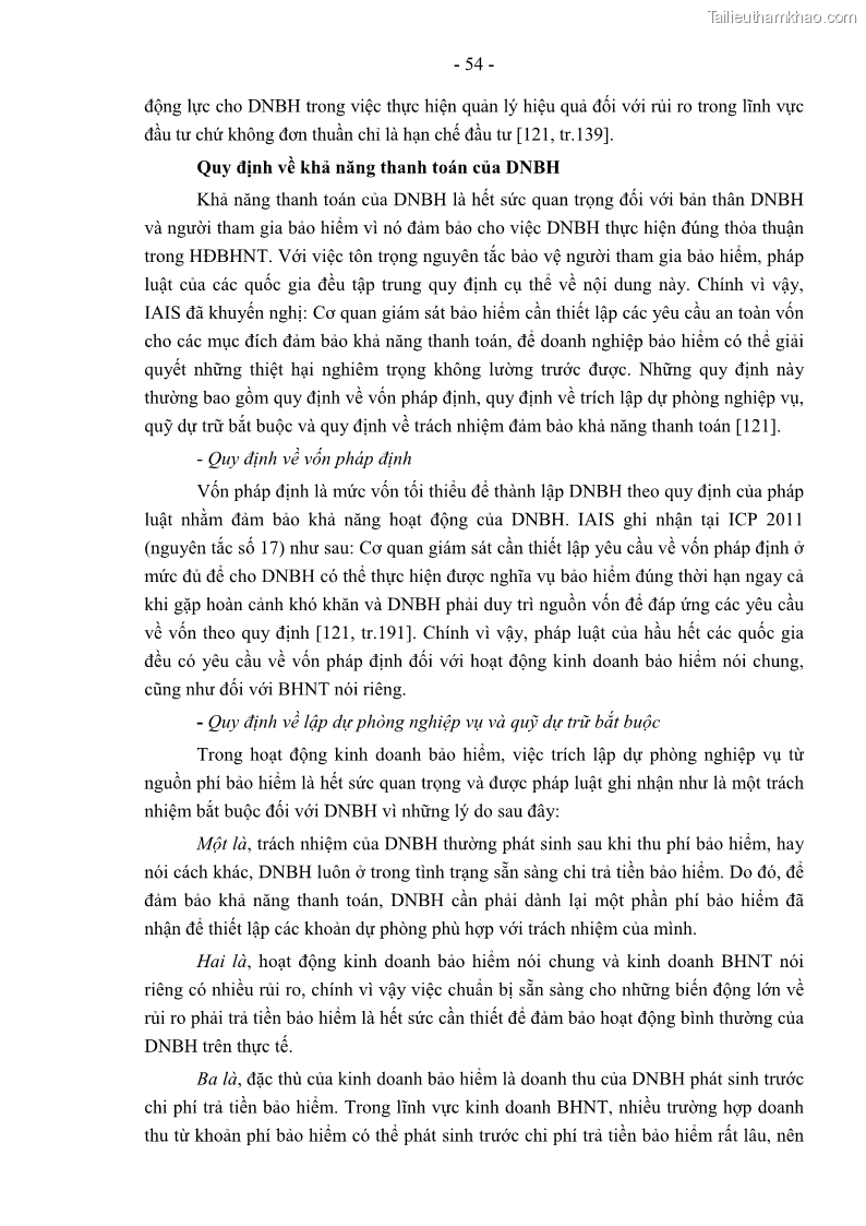 Luận án tiến sĩ luật học Pháp luật về kinh doanh bảo hiểm nhân thọ ở Việt Nam - Những vấn đề lý luận và thực tiễn - 5 Trang 59