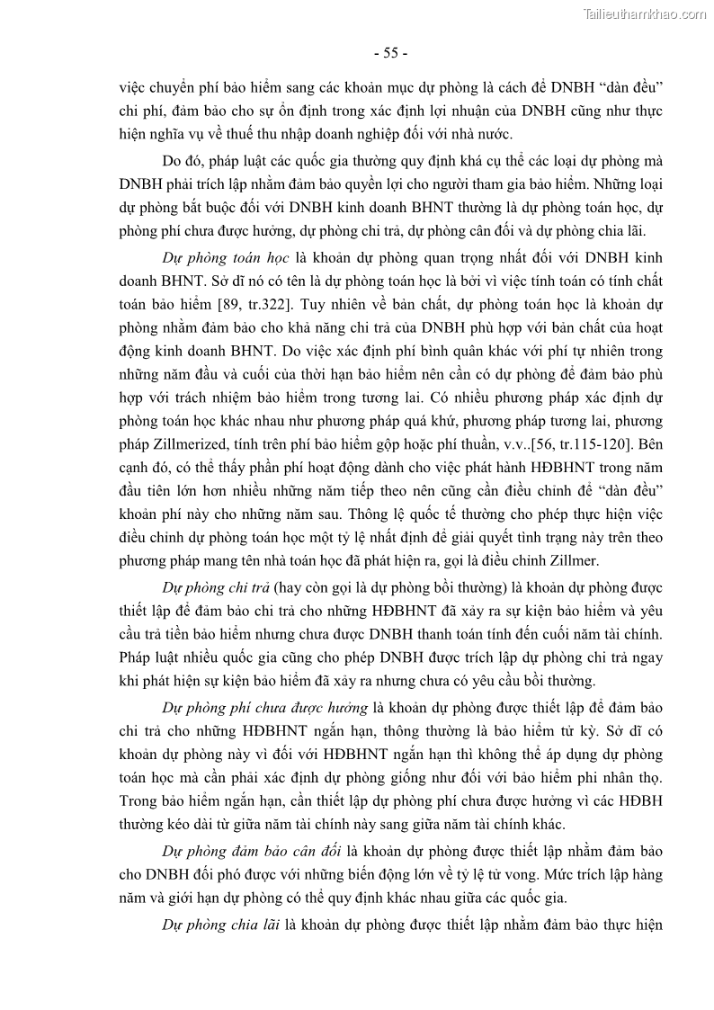 Luận án tiến sĩ luật học Pháp luật về kinh doanh bảo hiểm nhân thọ ở Việt Nam - Những vấn đề lý luận và thực tiễn - 5 Trang 60