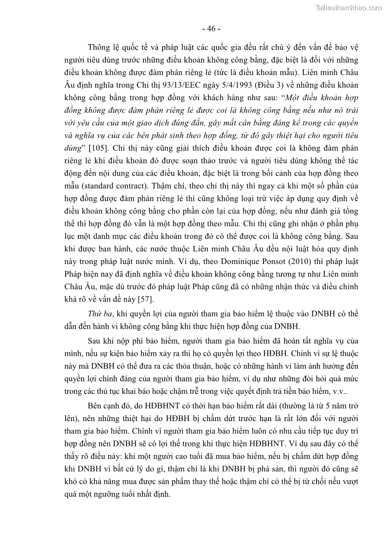 Luận án tiến sĩ luật học Pháp luật về kinh doanh bảo hiểm nhân thọ ở Việt Nam - Những vấn đề lý luận và thực tiễn - 5 Trang 51