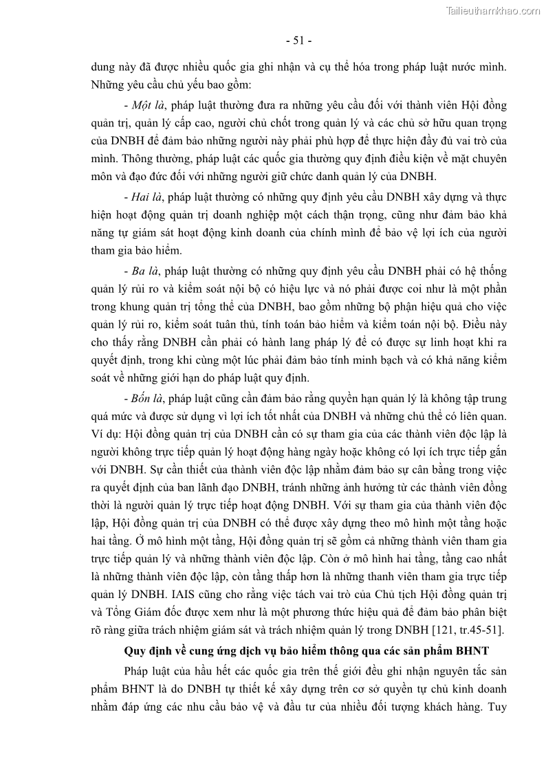 Luận án tiến sĩ luật học Pháp luật về kinh doanh bảo hiểm nhân thọ ở Việt Nam - Những vấn đề lý luận và thực tiễn - 5 Trang 56