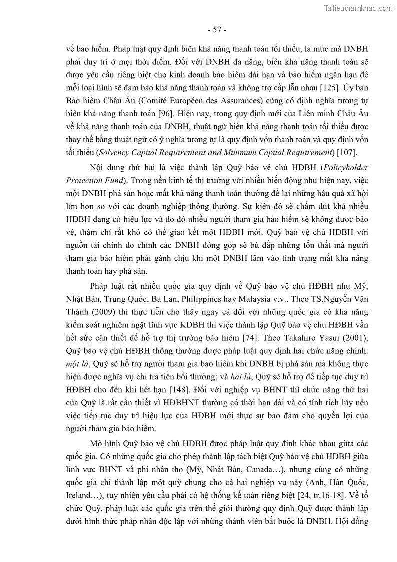 Luận án tiến sĩ luật học Pháp luật về kinh doanh bảo hiểm nhân thọ ở Việt Nam - Những vấn đề lý luận và thực tiễn - 6 Trang 62