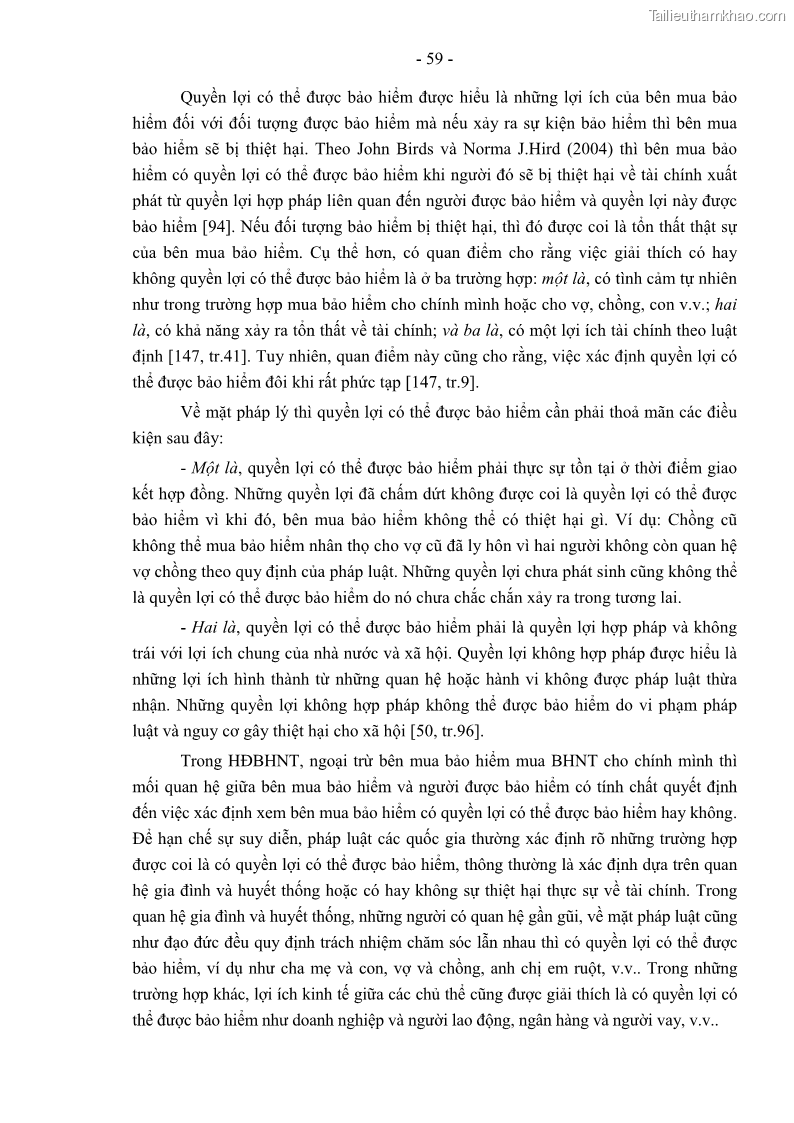 Luận án tiến sĩ luật học Pháp luật về kinh doanh bảo hiểm nhân thọ ở Việt Nam - Những vấn đề lý luận và thực tiễn - 6 Trang 64