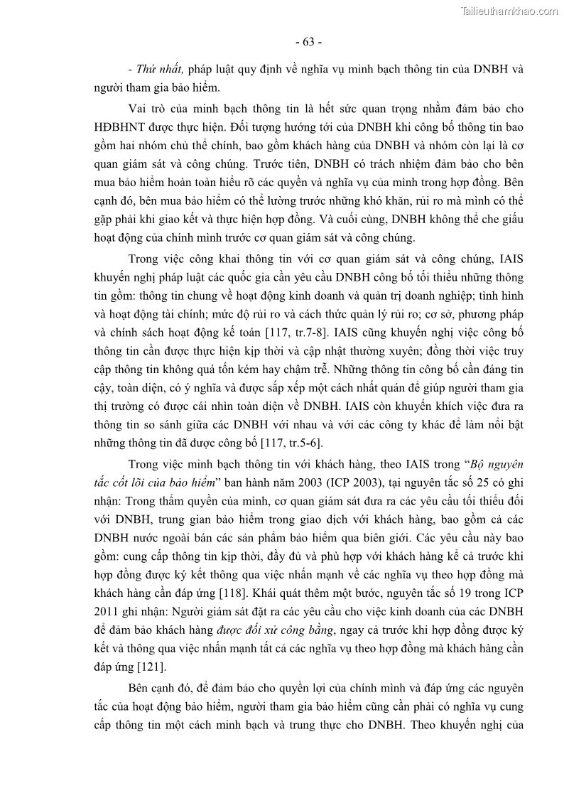 Luận án tiến sĩ luật học Pháp luật về kinh doanh bảo hiểm nhân thọ ở Việt Nam - Những vấn đề lý luận và thực tiễn - 6 Trang 68