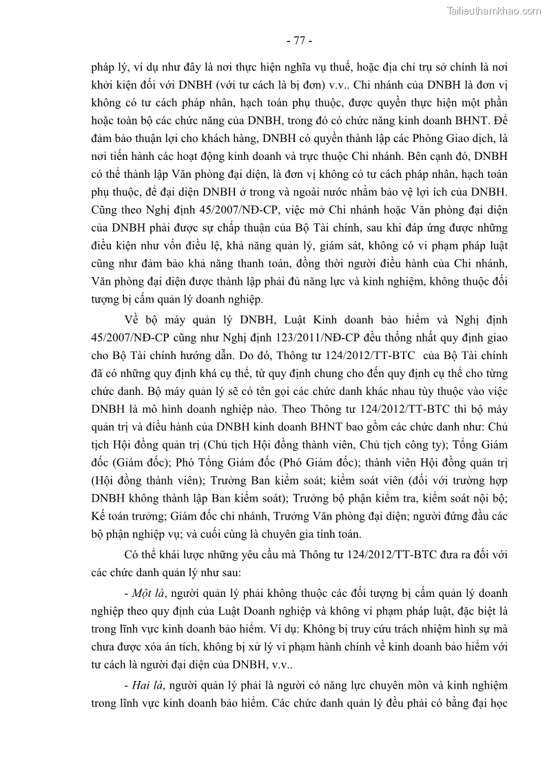 Luận án tiến sĩ luật học Pháp luật về kinh doanh bảo hiểm nhân thọ ở Việt Nam - Những vấn đề lý luận và thực tiễn - 7 Trang 82
