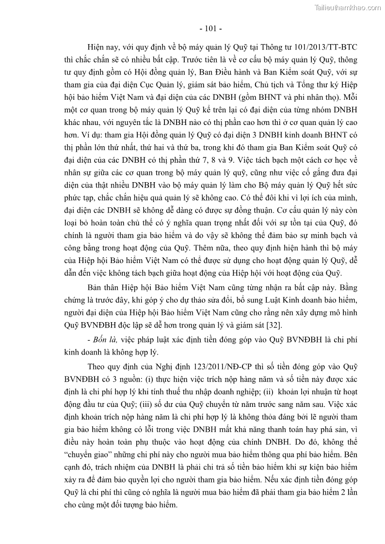 Luận án tiến sĩ luật học Pháp luật về kinh doanh bảo hiểm nhân thọ ở Việt Nam - Những vấn đề lý luận và thực tiễn - 9 Trang 106
