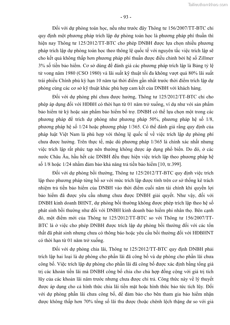 Luận án tiến sĩ luật học Pháp luật về kinh doanh bảo hiểm nhân thọ ở Việt Nam - Những vấn đề lý luận và thực tiễn - 9 Trang 98