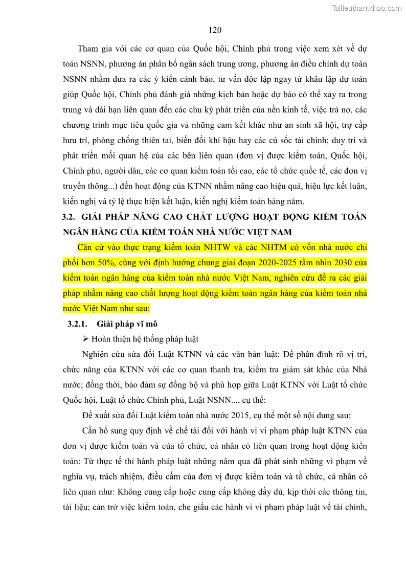 Luận án tiến sĩ tài chính ngân hàng Kiểm toán ngân hàng góp phần ổn định hệ thống tài chính Việt Nam - 12 Trang 133