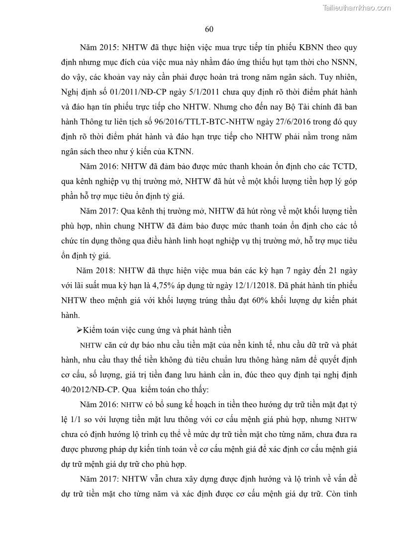 Luận án tiến sĩ tài chính ngân hàng Kiểm toán ngân hàng góp phần ổn định hệ thống tài chính Việt Nam - 7 Trang 73