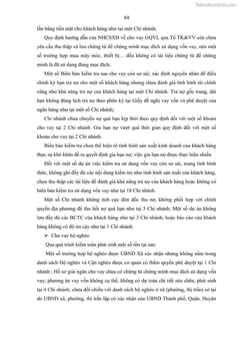 Luận án tiến sĩ tài chính ngân hàng Kiểm toán ngân hàng góp phần ổn định hệ thống tài chính Việt Nam - 9 Trang 97