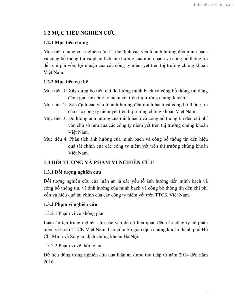 Luận án tiến sĩ tài chính ngân hàng Minh bạch và công bố thông tin của các công ty niêm yết trên thị trường chứng khoán Việt Nam - 3 Trang 25