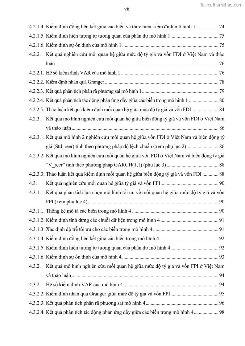 Luận án tiến sĩ tài chính ngân hàng Mối quan hệ giữa tỷ giá và vốn đầu tư nước ngoài - Nghiên cứu trường hợp Việt Nam - 1 Trang 9