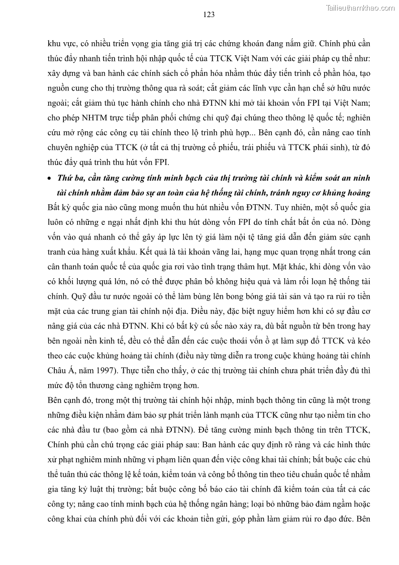 Luận án tiến sĩ tài chính ngân hàng Mối quan hệ giữa tỷ giá và vốn đầu tư nước ngoài - Nghiên cứu trường hợp Việt Nam - 12 Trang 136