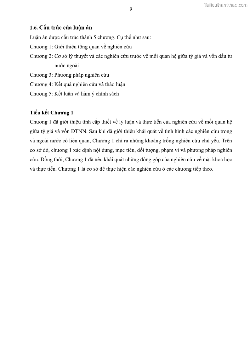 Luận án tiến sĩ tài chính ngân hàng Mối quan hệ giữa tỷ giá và vốn đầu tư nước ngoài - Nghiên cứu trường hợp Việt Nam - 2 Trang 22