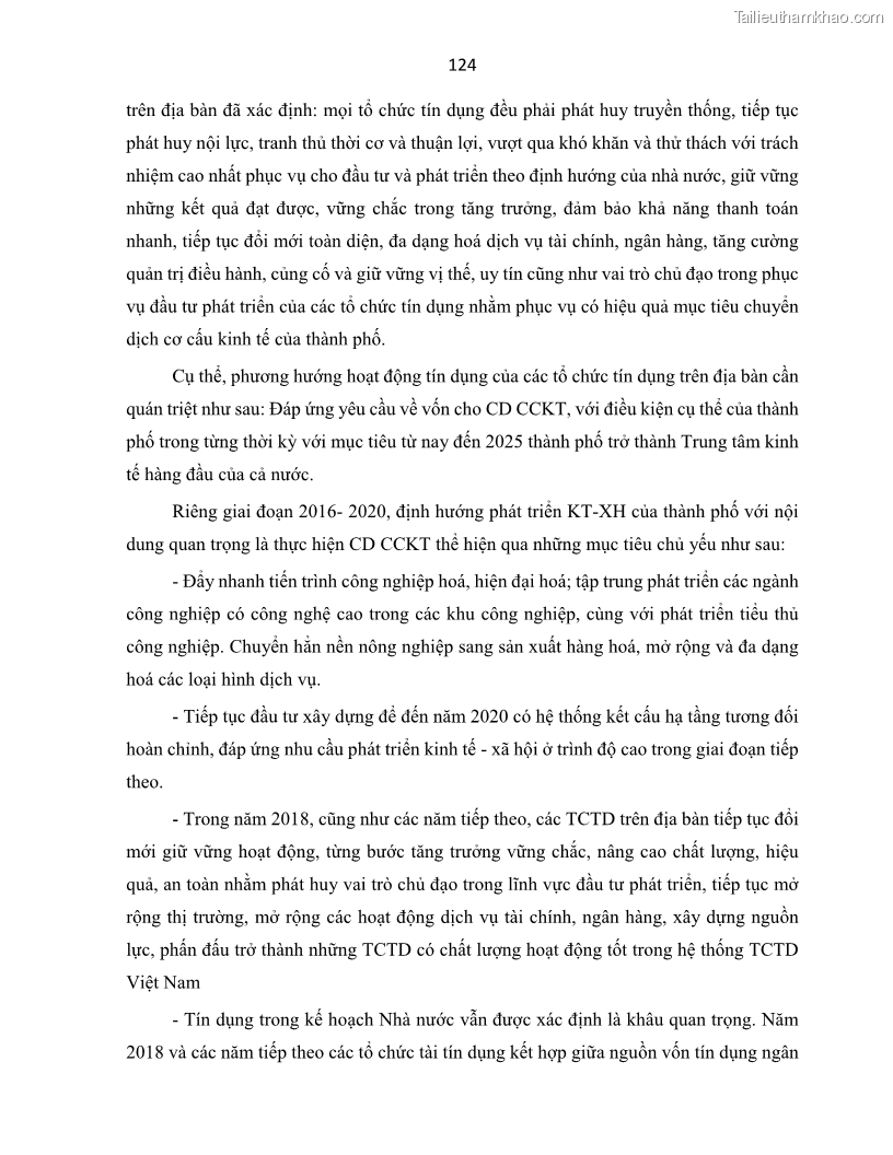 Luận án tiến sĩ Tín dụng ngân hàng đối với việc chuyển dịch cơ cấu kinh tế trên địa bàn TP. Hồ Chí Minh 1674832566 - 12 Trang 142