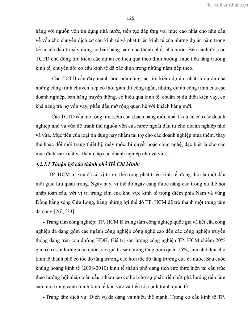 Luận án tiến sĩ Tín dụng ngân hàng đối với việc chuyển dịch cơ cấu kinh tế trên địa bàn TP. Hồ Chí Minh 1674832566 - 12 Trang 143