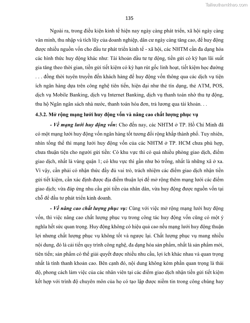 Luận án tiến sĩ Tín dụng ngân hàng đối với việc chuyển dịch cơ cấu kinh tế trên địa bàn TP. Hồ Chí Minh 1674832566 - 13 Trang 153