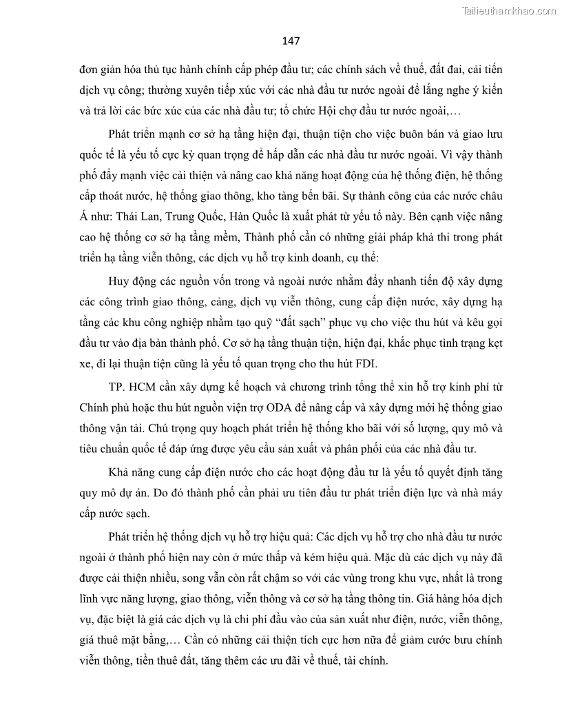 Luận án tiến sĩ Tín dụng ngân hàng đối với việc chuyển dịch cơ cấu kinh tế trên địa bàn TP. Hồ Chí Minh 1674832566 - 14 Trang 165