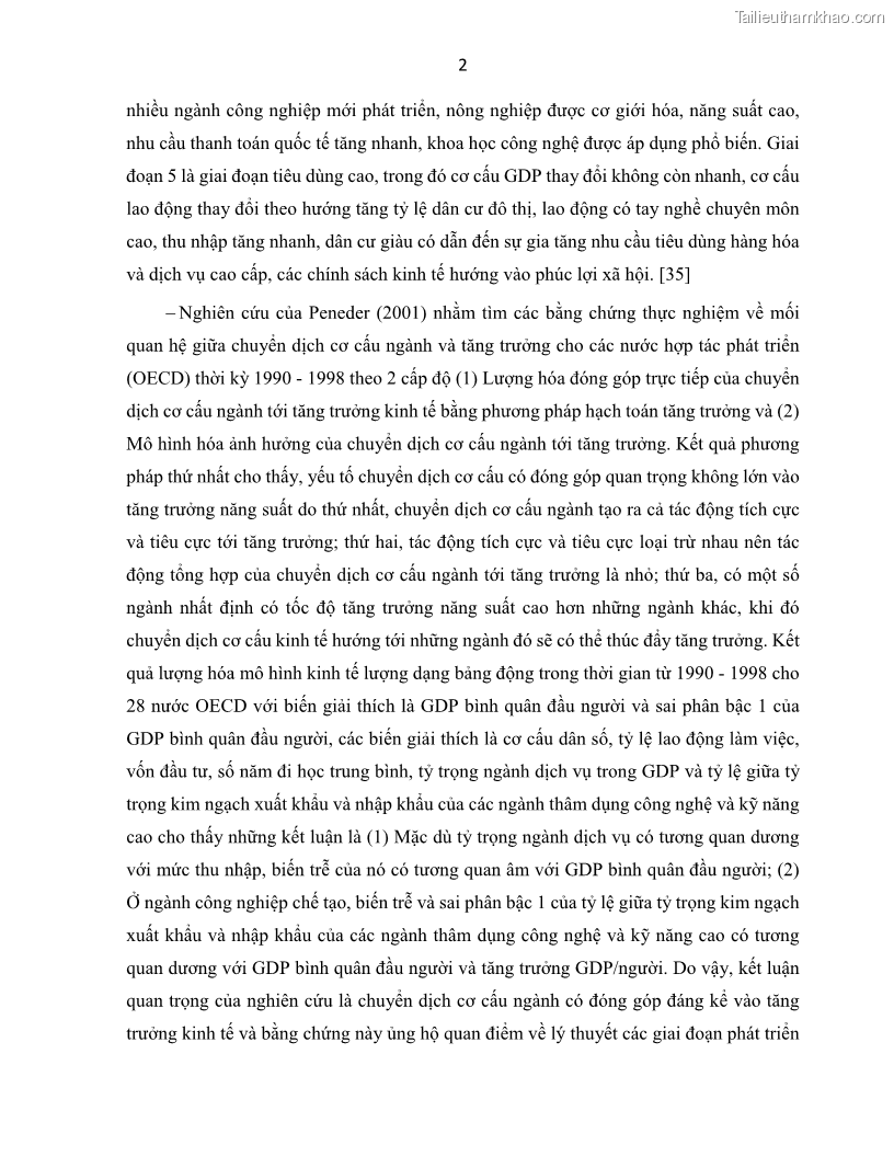 Luận án tiến sĩ Tín dụng ngân hàng đối với việc chuyển dịch cơ cấu kinh tế trên địa bàn TP. Hồ Chí Minh 1674832566 - 2 Trang 20