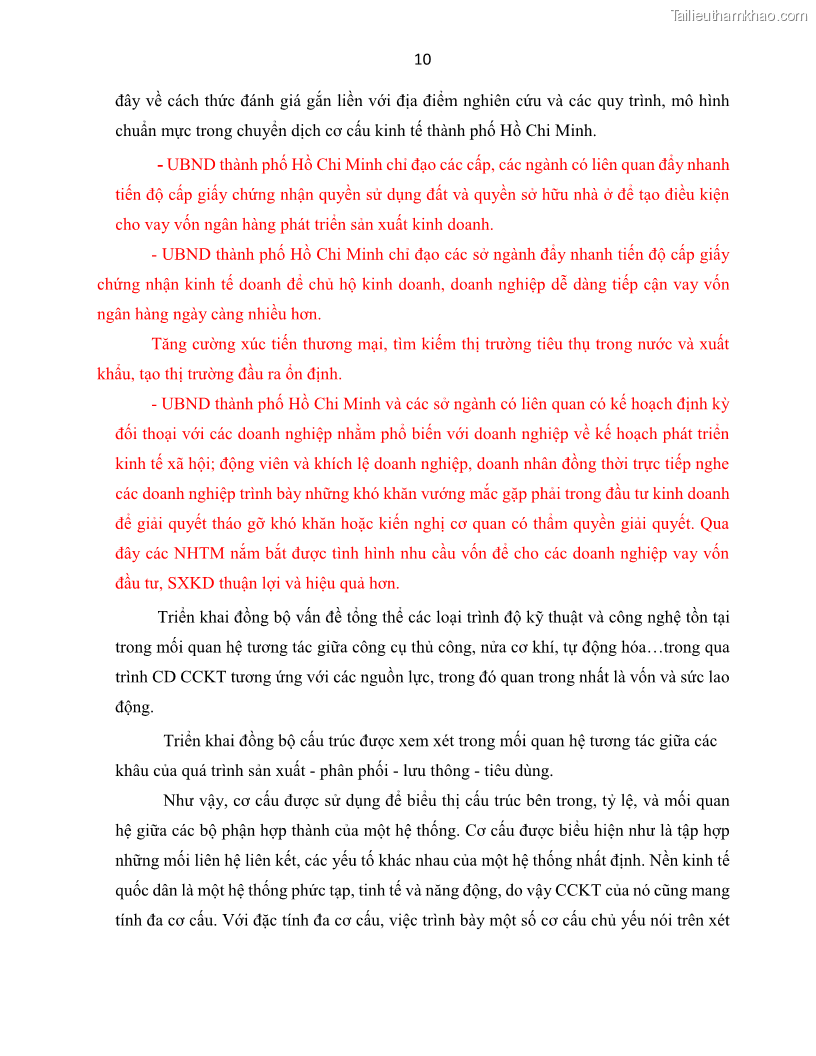Luận án tiến sĩ Tín dụng ngân hàng đối với việc chuyển dịch cơ cấu kinh tế trên địa bàn TP. Hồ Chí Minh 1674832566 - 3 Trang 28