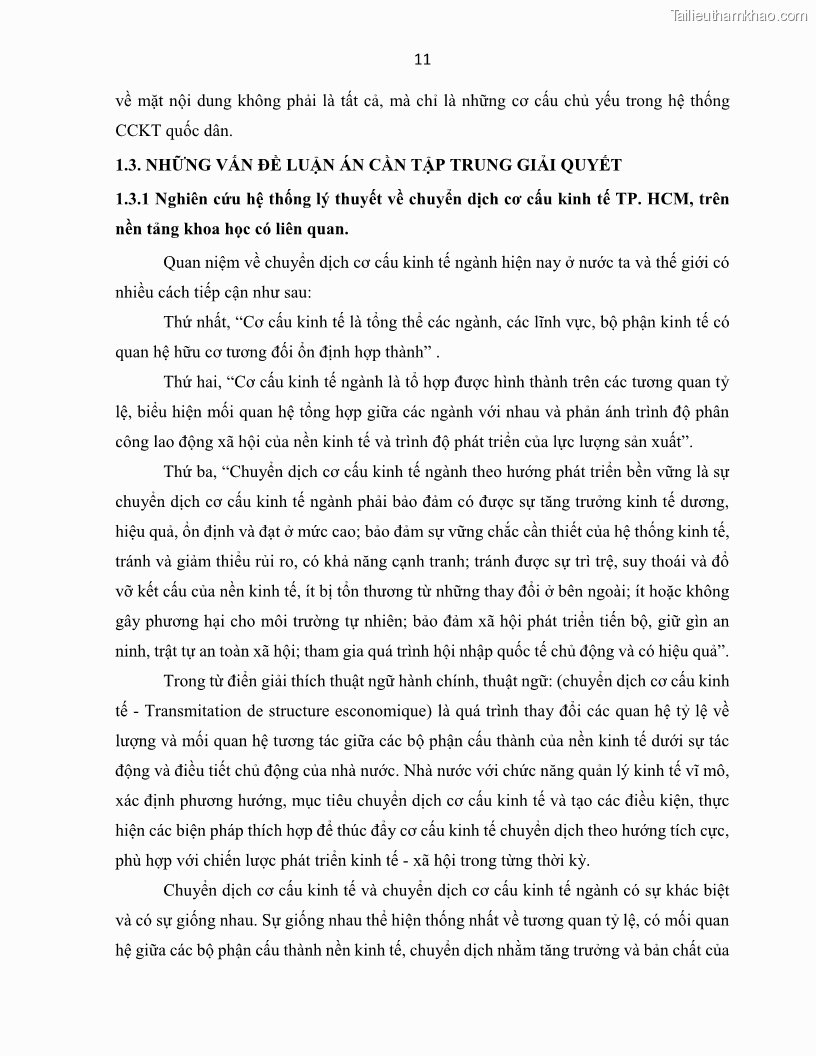 Luận án tiến sĩ Tín dụng ngân hàng đối với việc chuyển dịch cơ cấu kinh tế trên địa bàn TP. Hồ Chí Minh 1674832566 - 3 Trang 29