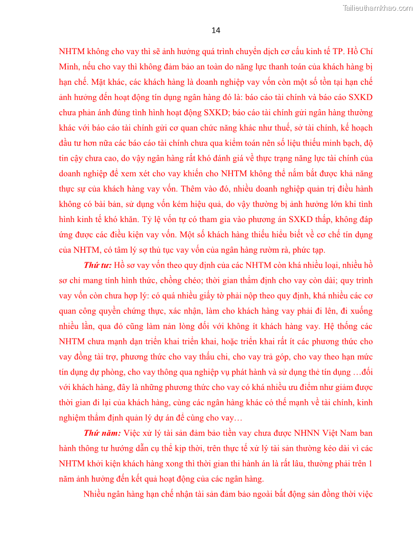 Luận án tiến sĩ Tín dụng ngân hàng đối với việc chuyển dịch cơ cấu kinh tế trên địa bàn TP. Hồ Chí Minh 1674832566 - 3 Trang 32