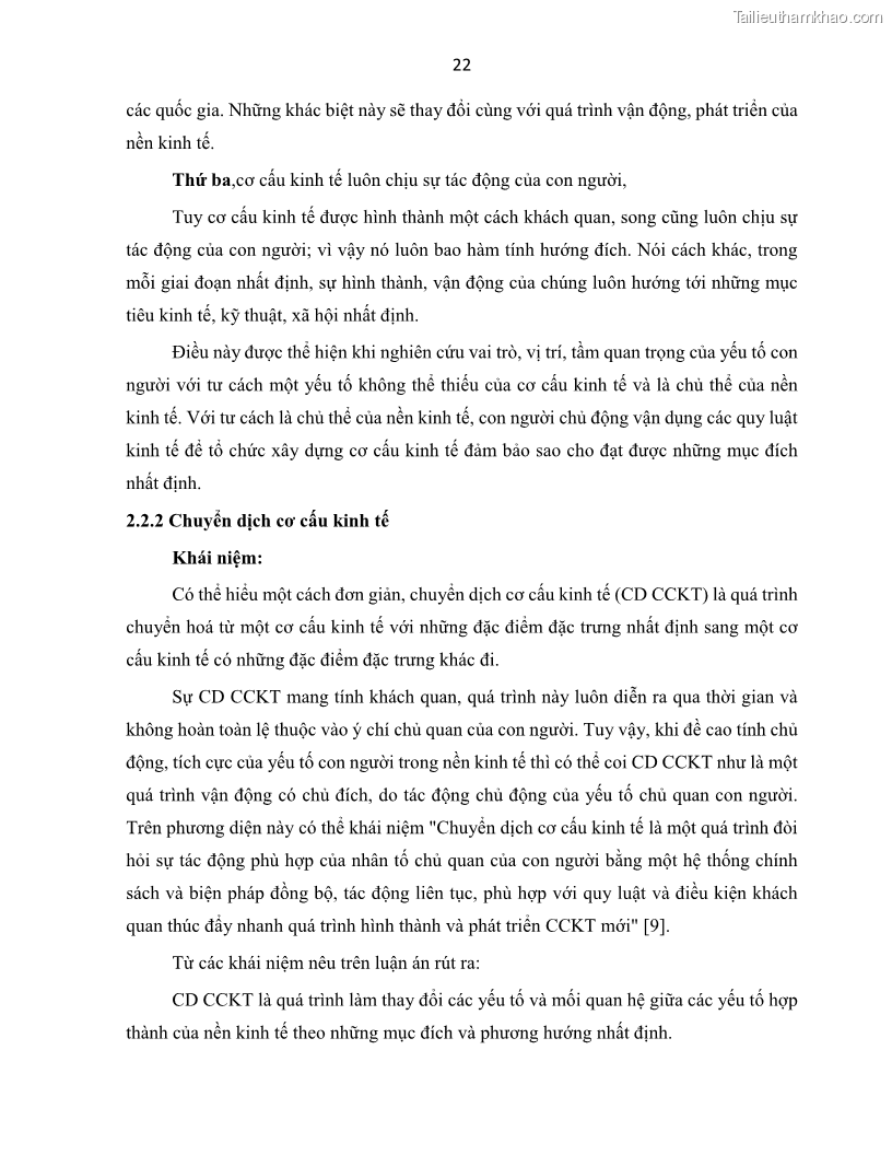 Luận án tiến sĩ Tín dụng ngân hàng đối với việc chuyển dịch cơ cấu kinh tế trên địa bàn TP. Hồ Chí Minh 1674832566 - 4 Trang 40