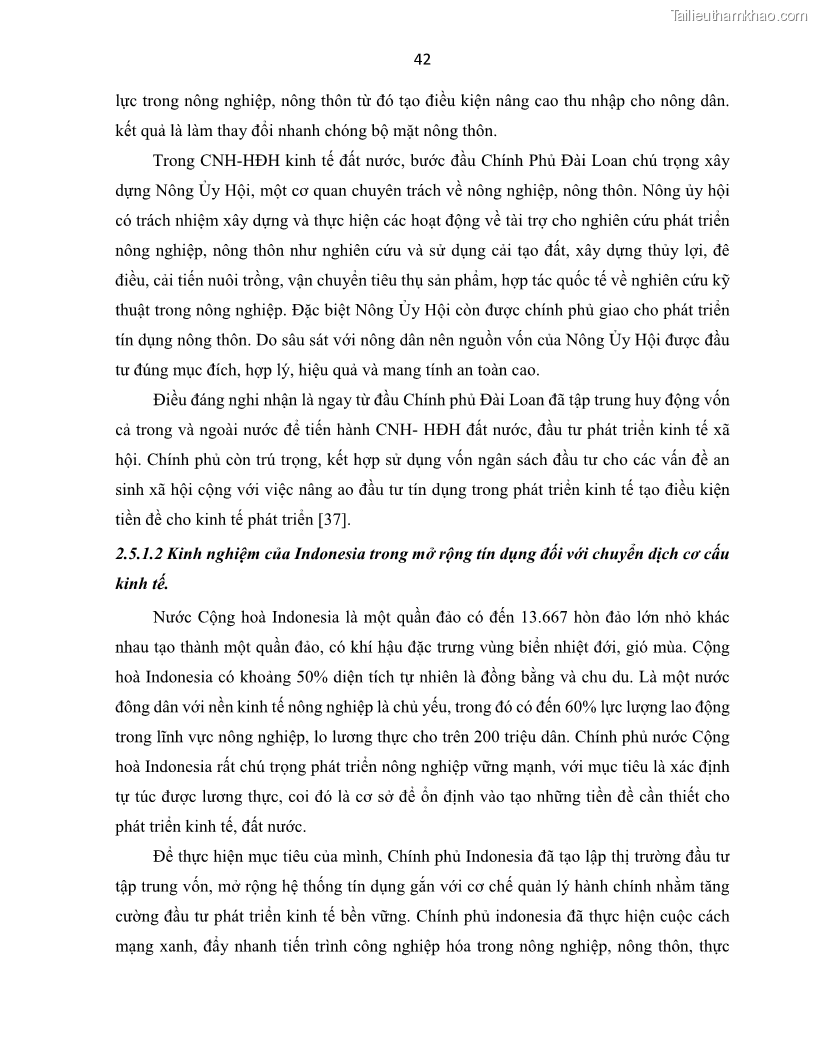 Luận án tiến sĩ Tín dụng ngân hàng đối với việc chuyển dịch cơ cấu kinh tế trên địa bàn TP. Hồ Chí Minh 1674832566 - 5 Trang 60