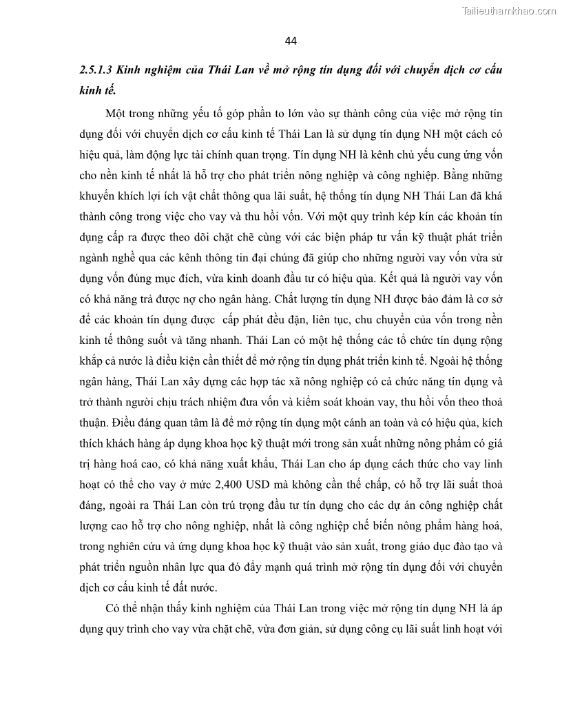 Luận án tiến sĩ Tín dụng ngân hàng đối với việc chuyển dịch cơ cấu kinh tế trên địa bàn TP. Hồ Chí Minh 1674832566 - 6 Trang 62