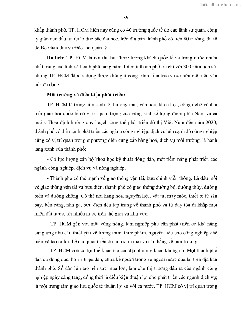 Luận án tiến sĩ Tín dụng ngân hàng đối với việc chuyển dịch cơ cấu kinh tế trên địa bàn TP. Hồ Chí Minh 1674832566 - 7 Trang 73