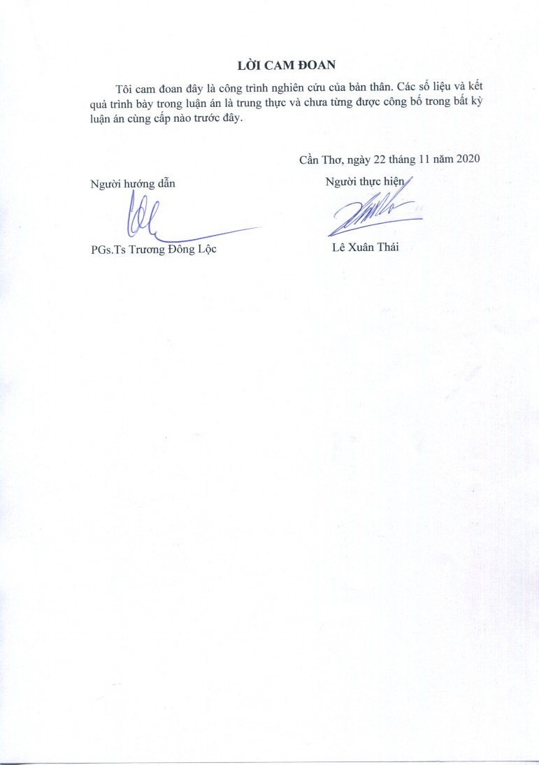 BỘ GIÁO DỤC VÀ ĐÀO TẠO TRƯỜNG ĐẠI HỌC CẦN THƠ LÊ XUÂN THÁI MINH 1